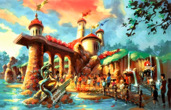 Rendering of Under the Sea - Journey of the Little Mermaid Attraction