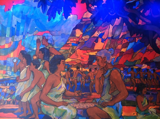 Mural at Makahiki – Bounty of the Islands at Aulani, A Disney Resort & Spa