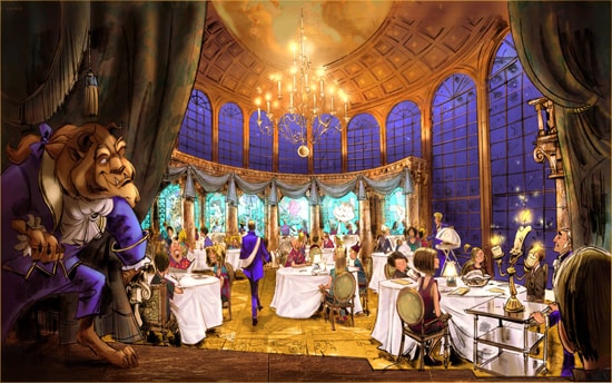 Artist Rendering of the Be Our Guest Restaurant Coming to the New Fantasyland at Magic Kingdom Park