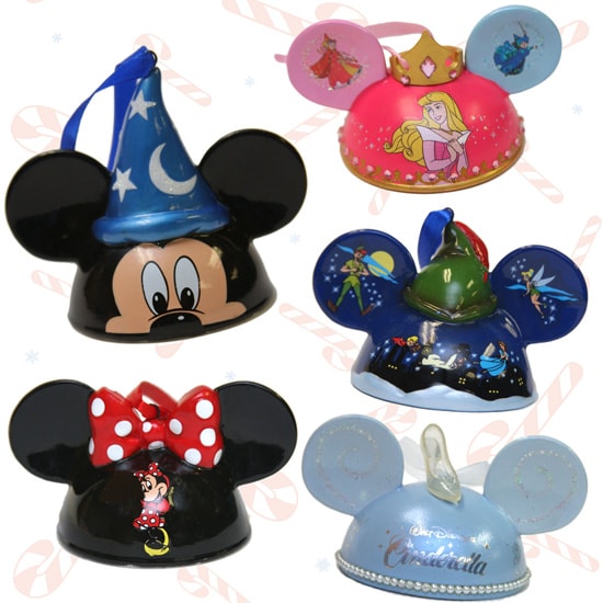 Character Ear Hat Ornaments from Disney Parks Merchandise