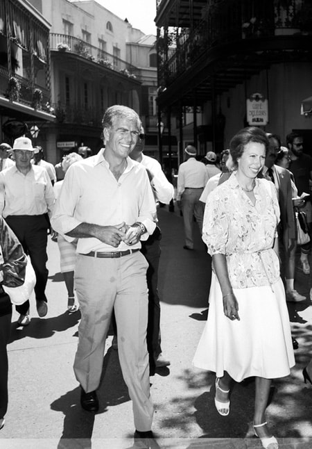 Princess Anne, Princess Royal of Great Britain, at New Orleans Square in 1984