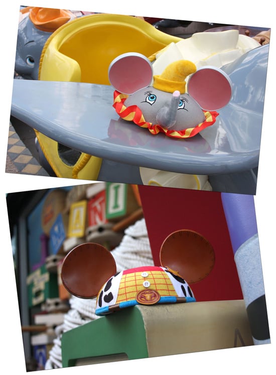 Dumbo and Woody Ear Hats from Disney Parks
