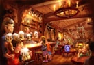 The interior of Gaston's Pub will be themed after the one featured in the film – a hunting lodge full of antlers.