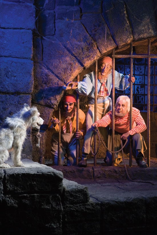 Jen on the Pirates of the Caribbean Attraction at Disneyland Park