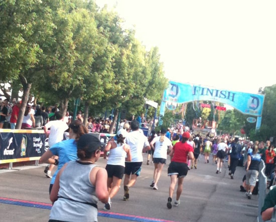 Disneyland Half Marathon Finish Line