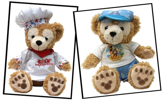 Duffy The Disney Bear in Epcot International Food & Wine Festival Chef and Aulani Costumes