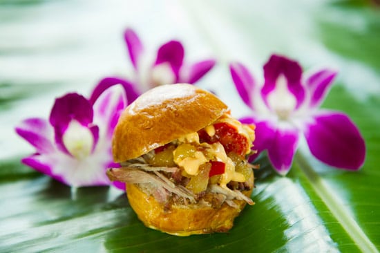 Kalua Pork Sliders with Sweet and Sour Dole Pineapple Chutney at Epcot International Food & Wine Festival
