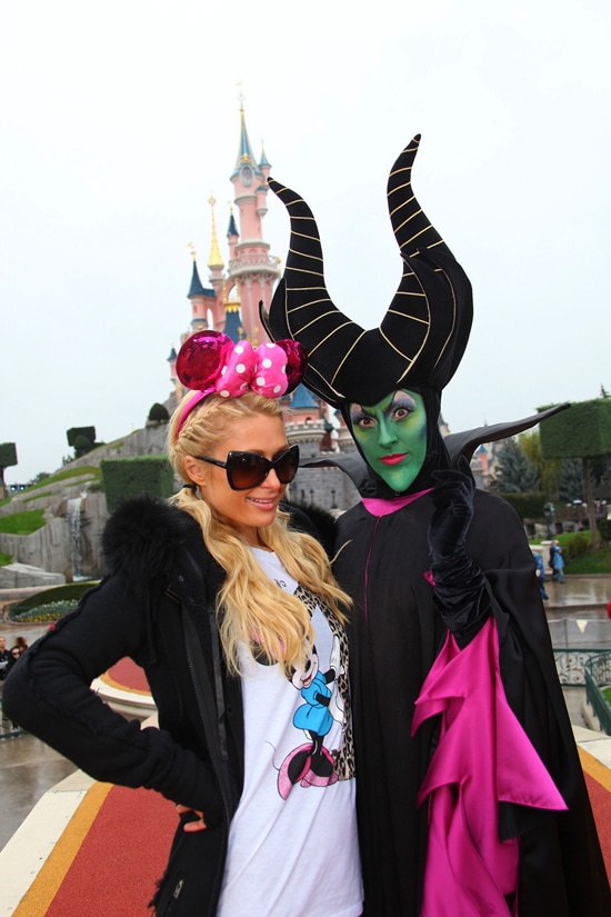 Paris Hilton Celebrates Halloween at Disneyland Paris
