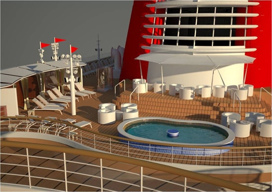New Wading Pool on Deck 12 of the Disney Fantasy
