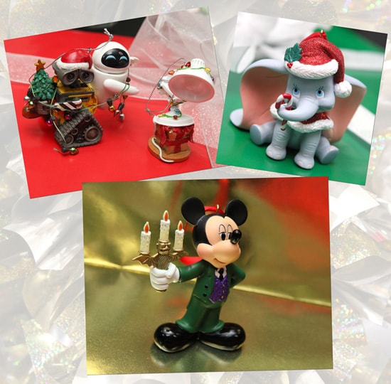 Pixar and Disney Character Ornaments from Disney Parks