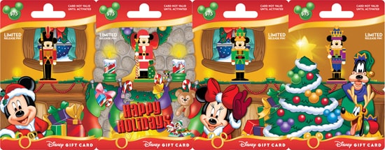 New Holiday Disney Gift Cards with Pins Arriving at Disney Parks
