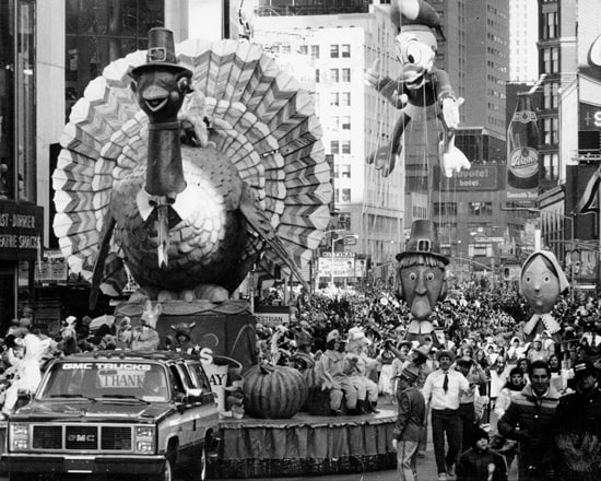 Donald Duck Marks His 50th Birthday in Macy's Thanksgiving Day Parade, 1984 (Courtesy of Getty Images)