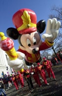 Bandleader Mickey Mouse Balloon in the 2000 Macy's Thanksgiving Day Parade (Courtesy of Getty Images)