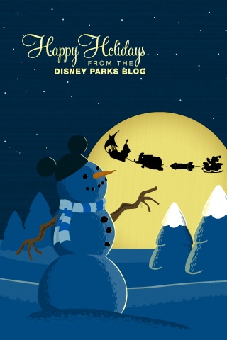 Mickey Mouse Joy Riding in Santa’s Sleigh | Disney Parks Blog