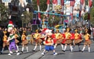 Disney Channel’s Phineas and Ferb tape a segment for the parade.