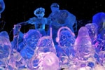 'Snow White and the Seven Dwarfs' Ice Sculptures, Featured in the Interpretation of Disneyland Paris Enchanted Christmas for the 10th International Snow & Ice Sculpture Festival in Bruges, Belgium