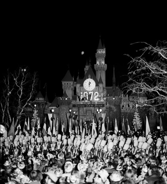 Celebrating the New Year at Disneyland Park in 1972