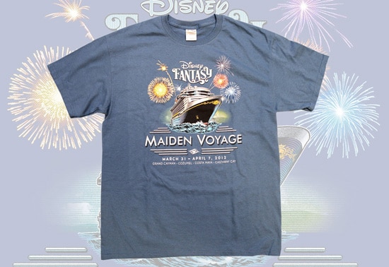 Tee-Shirt Available for Pre-Sell for Guests Sailing on the Maiden Voyage of the Disney Fantasy