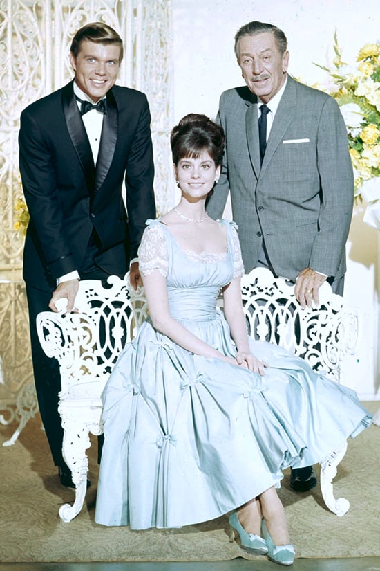 John Davidson and Lesley Ann Warren Pose with Walt Disney