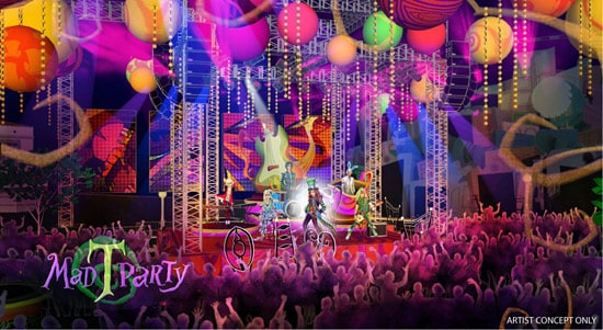 Artist Rendering of the Mad T Party Coming to Disney California Adventure Park in Summer 2012