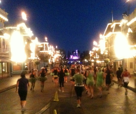 Main Street, U.S.A, During the Inaugural Tinker Bell Half Marathon at the Disneyland Resort