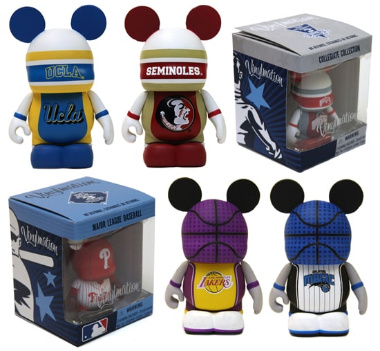 New Vinylmation Sports Series Comes to Disney Parks, Featuring the Collegiate Collection and Teams of Major League Baseball and the National Basketball League