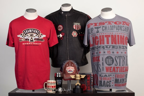 Merchandise for Champion’s Custom Speed Shop Coming to Cars Land at Disney California Adventure Park