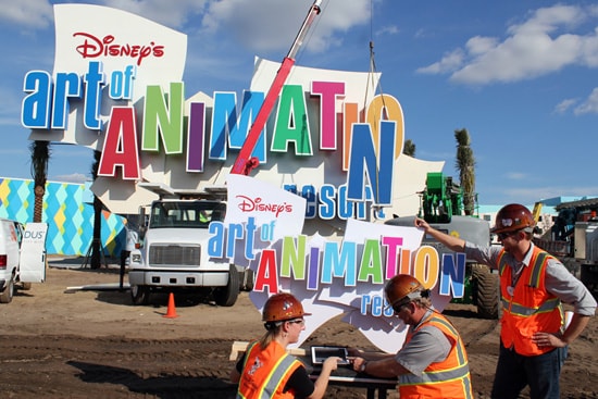 Walt Disney Imagineering Adds Finishing Touches to Disney's Art of Animation Resort Marquee