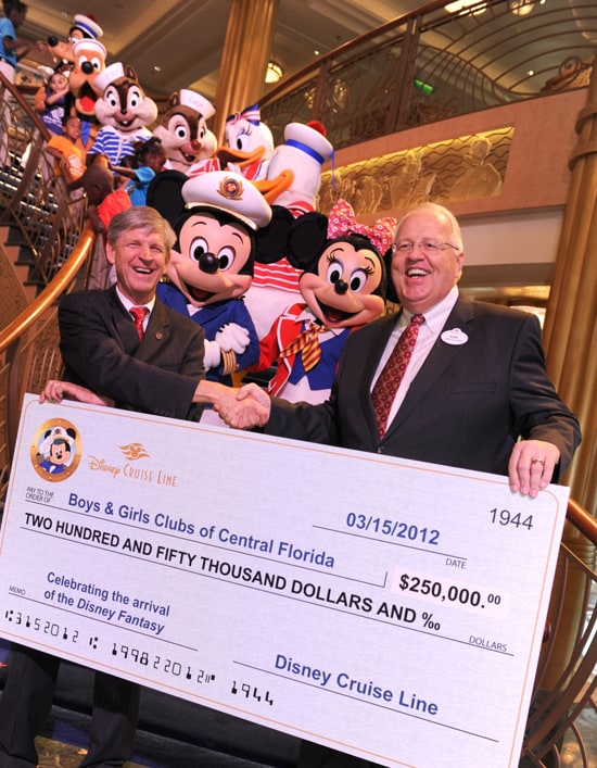 Disney Cruise Line Contributes $250,000 to the Boys & Girls Clubs of Central Florida