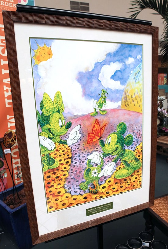 Topiary-Themed Signature Poster, Designed by Disney Design Group Artist Randy Noble