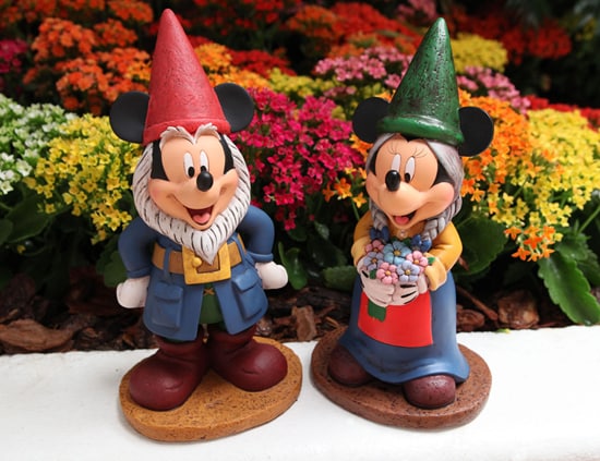 The Epcot International Flower & Garden Festival Features Mickey Mouse and Minnie Mouse Garden Gnomes Merchandise