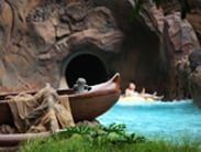 Menehune Spotted in a Canoe at Aulani, a Disney Resort & Spa