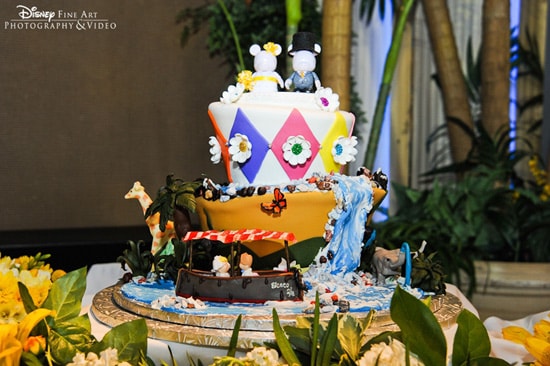 The Jungle Cruise Wedding Cake at Walt Disney World Resort
