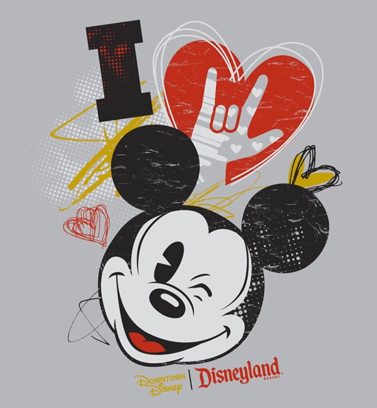 American Sign Language (ASL) ‘I Love Mickey’ Tee Shirt Coming to the Downtown Disney District