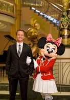 Neil Patrick Harris with Minnie Mouse on the Disney Fantasy