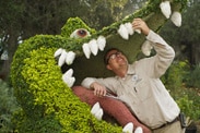 Tick-Tock Shows Off His Pearly Whites at the Epcot International Flower and Garden Festival.