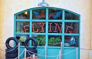Attraction Marquee for Luigi's Flying Tires in Cars Land, Opening June 15 at Disney California Adventure Park