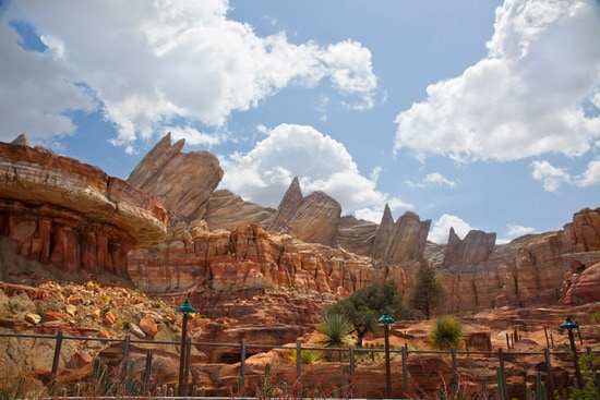 Ornament Valley in Cars Land at Disney California Adventure Park, By Paul Hiffmeyer