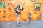 Boba Fett Signs an Autograph for a Young (and Familiar-looking) Bounty Hunter