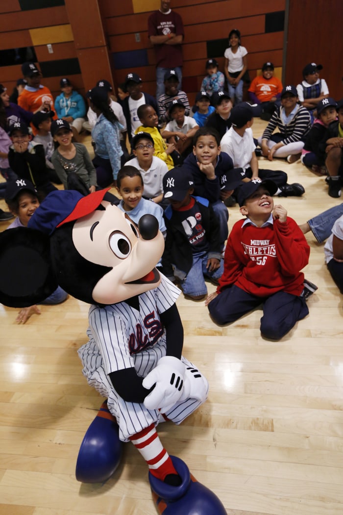 Children from the Kips Bay Boys & Girls Club in the Bronx Meeting Mickey Mouse