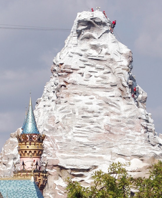 Mountaineers Scale the Matterhorn at Disneyland Park