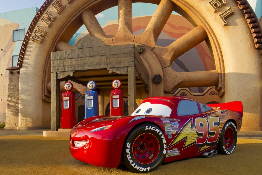 Cars Lightning McQueen and Tow Mater at Walt Disney World and