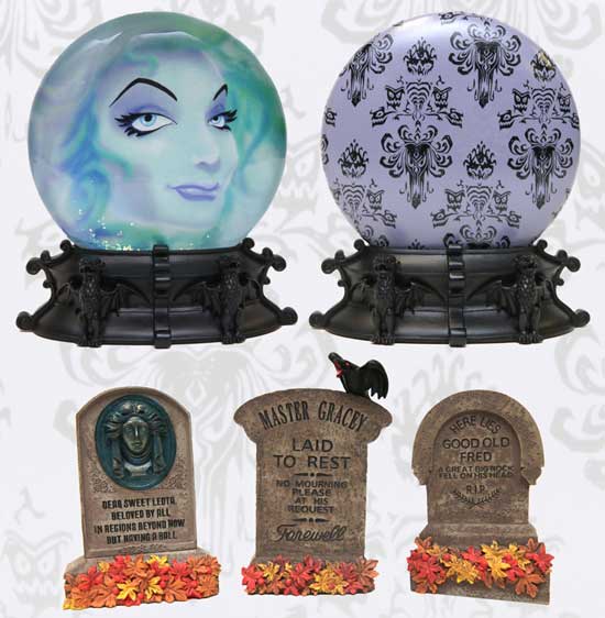 Like the Haunted Mansion? Check Out the New Madame Leota Globe and Mini Tombstones!