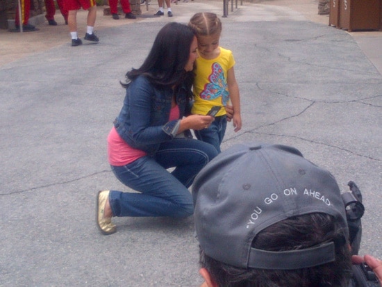 Disneyland Resort Mom Amanda Ficili and her Daughter Bella Visit Cars Land at Disney California Adventure Park