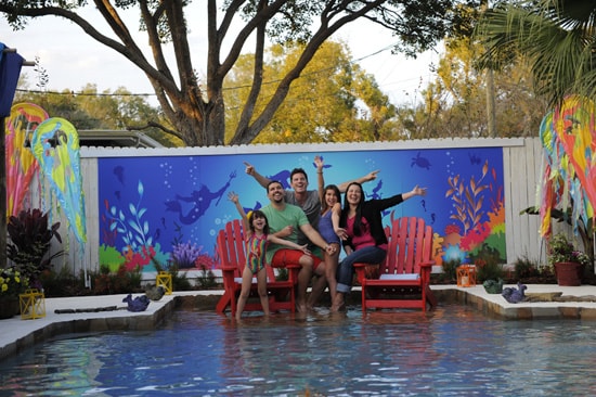 The Castro Family's Yard Gets a Makeover Inspired by The Little Mermaid ~ Ariel’s Undersea Adventure on 'My Yard Goes Disney'