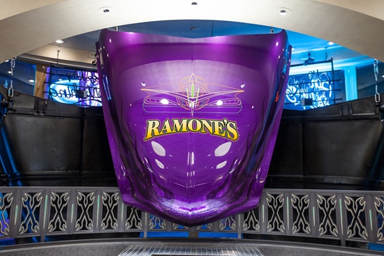 One of the Chip Foose-Designed Car Hoods on Display at Ramone’s House of Body Art
