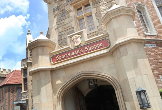 The Sportsman’s Shoppe at the United Kingdom Pavilion in Epcot