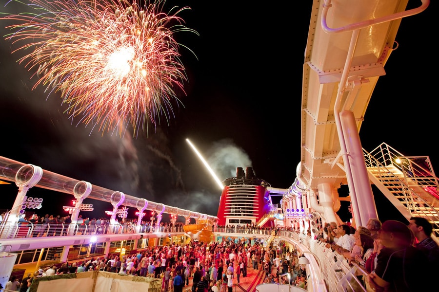disney cruise fireworks time