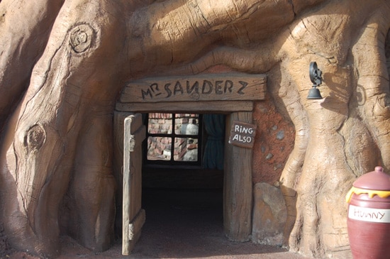The Door of Pooh's Home in Magic Kingdom Park