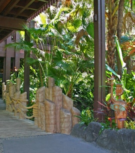 The Entrance to Disney's Polynesian Resort at Walt Disney World Resort